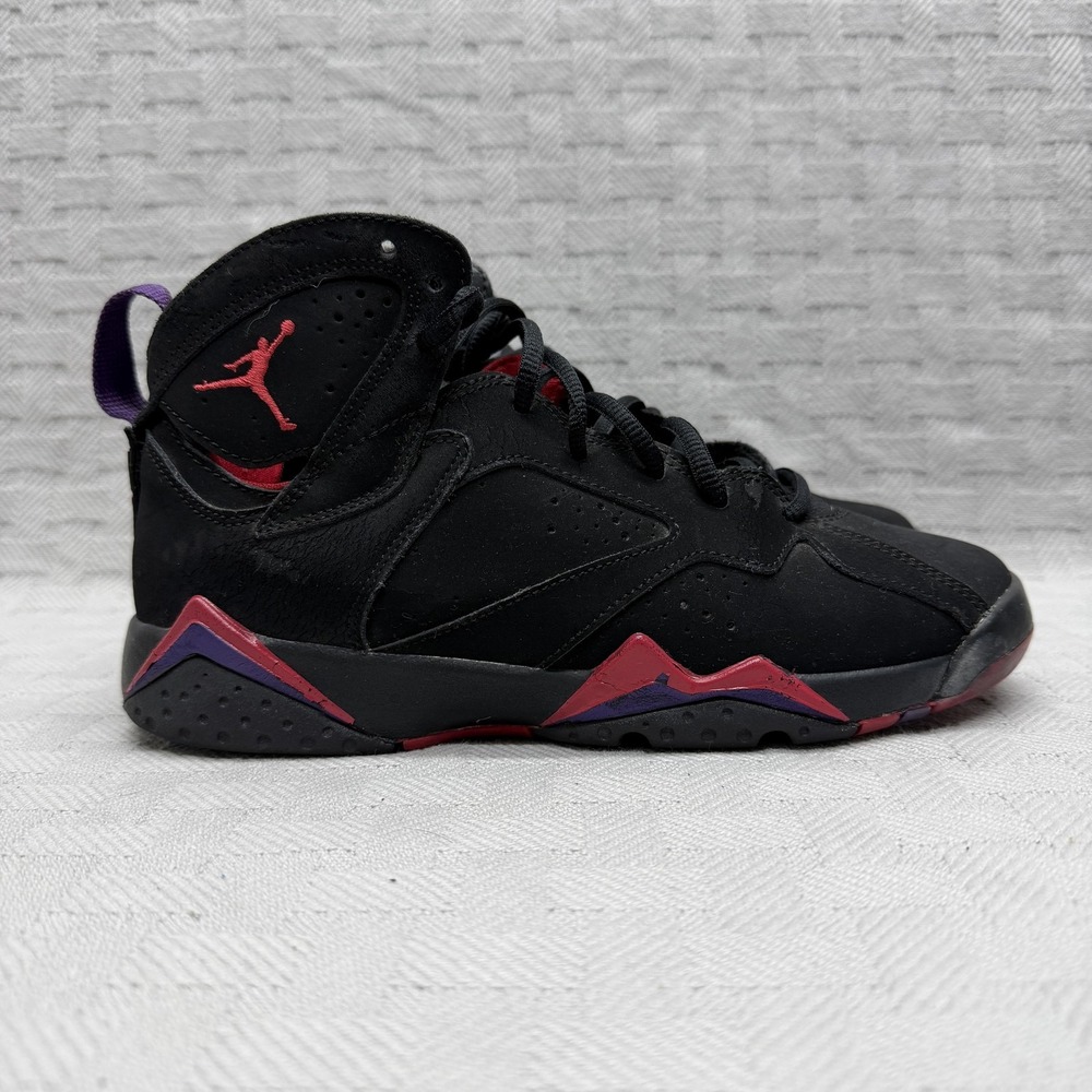 Nike Air Jordan 7 Retro Raptors GS Kids 5.5y Black Basketball 304774-018